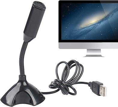 USB Microphone for PC - Condenser PC Plug and Play Microphone, KTV, Vocal Recording, Studio Device with Stand and Audio Filter Compatible with Laptop Desktops