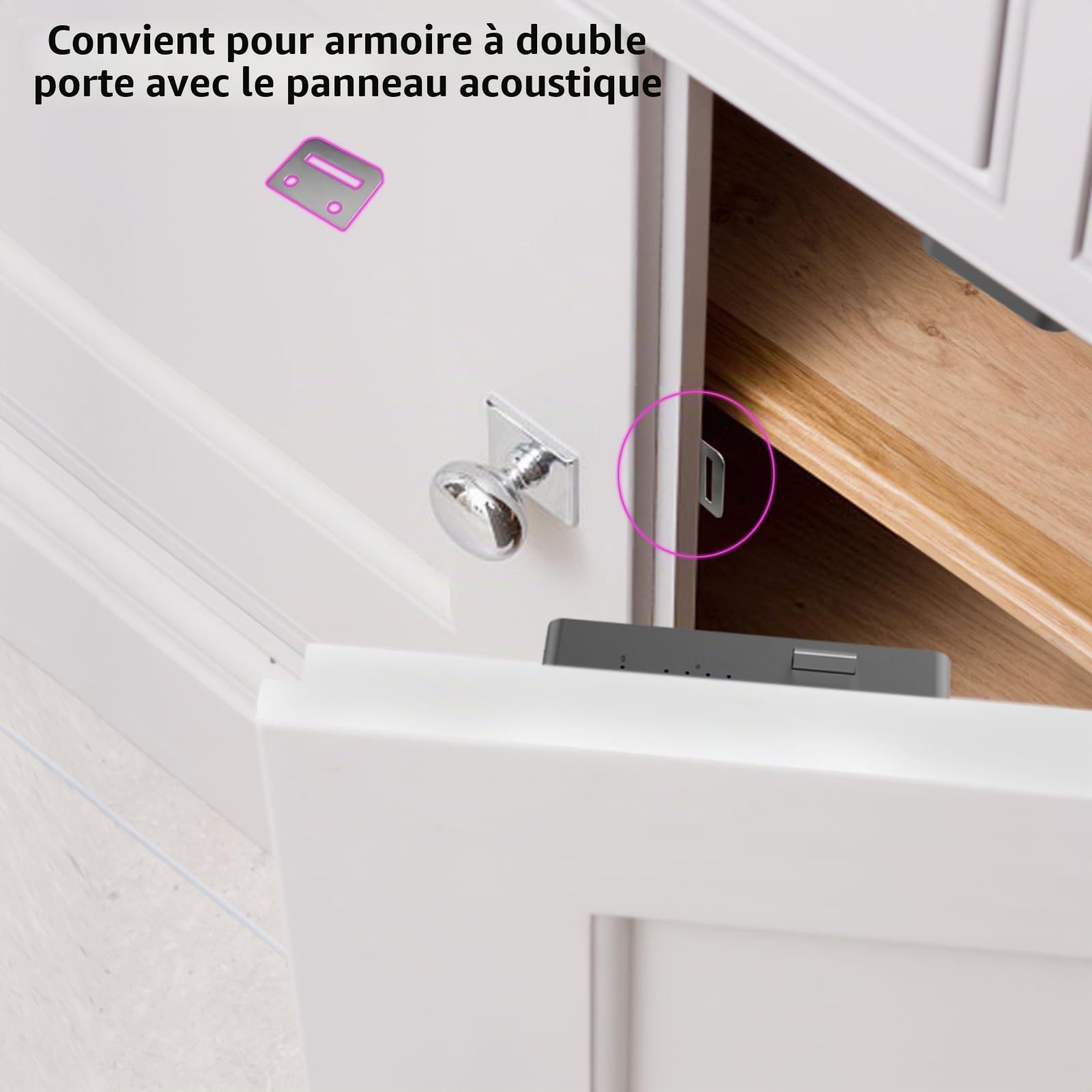 Serrure d'armoire NFC RFID, fine, électronique, tiroir, serrure eLinkSmart sans clé, application Bluetooth, sécurité enfant cachée, pour le camouflage du liqueur, garde-manger