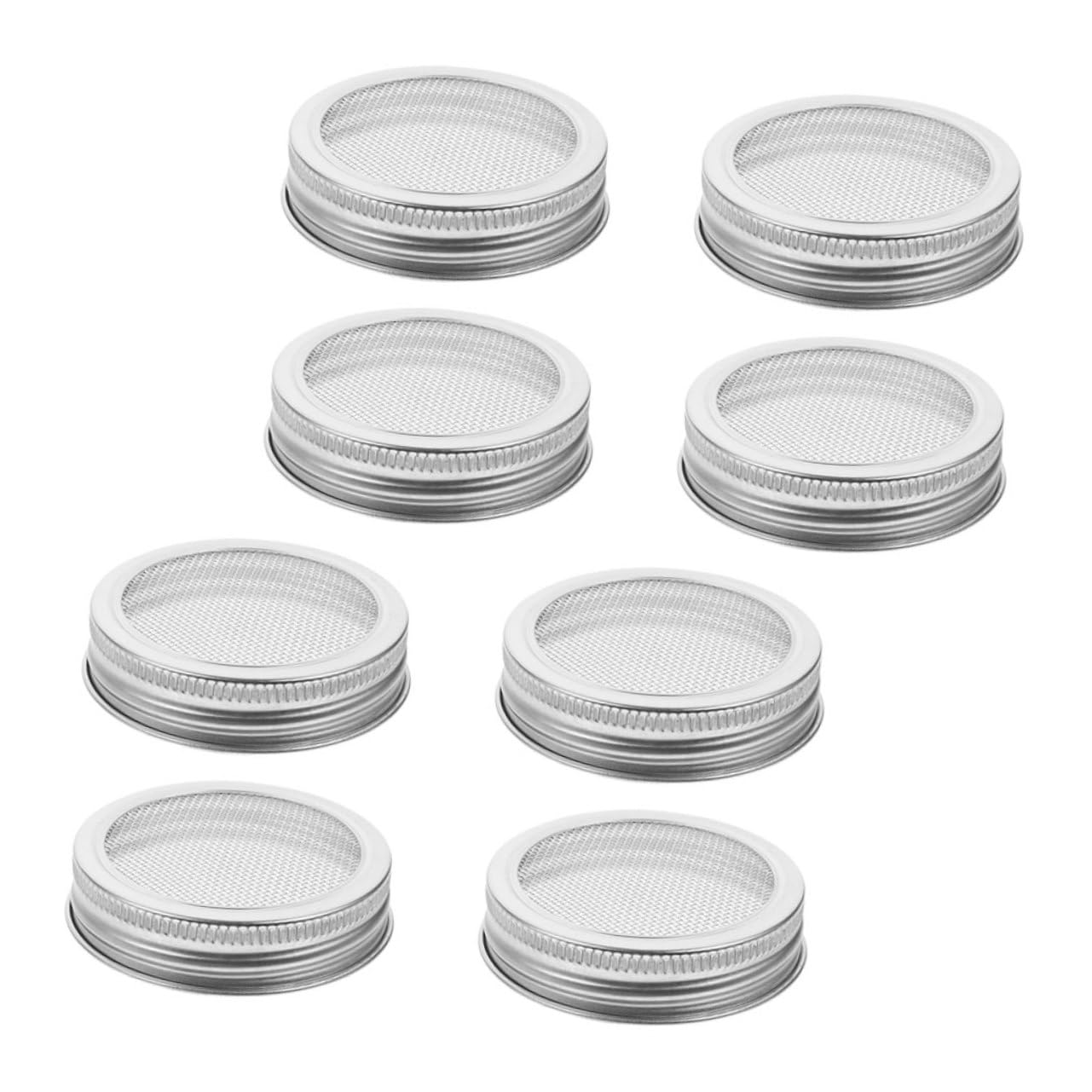 PRETYZOOM 16 Pezzi del in acciaio inossidabile coperchi per germogli barattoli coperchi che germogliano barattoli germogliare palpebre bocca larga
