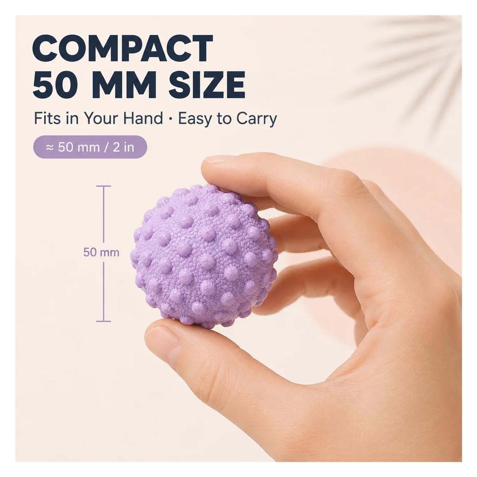 2 Stück Strukturierter Massageball für den Sport