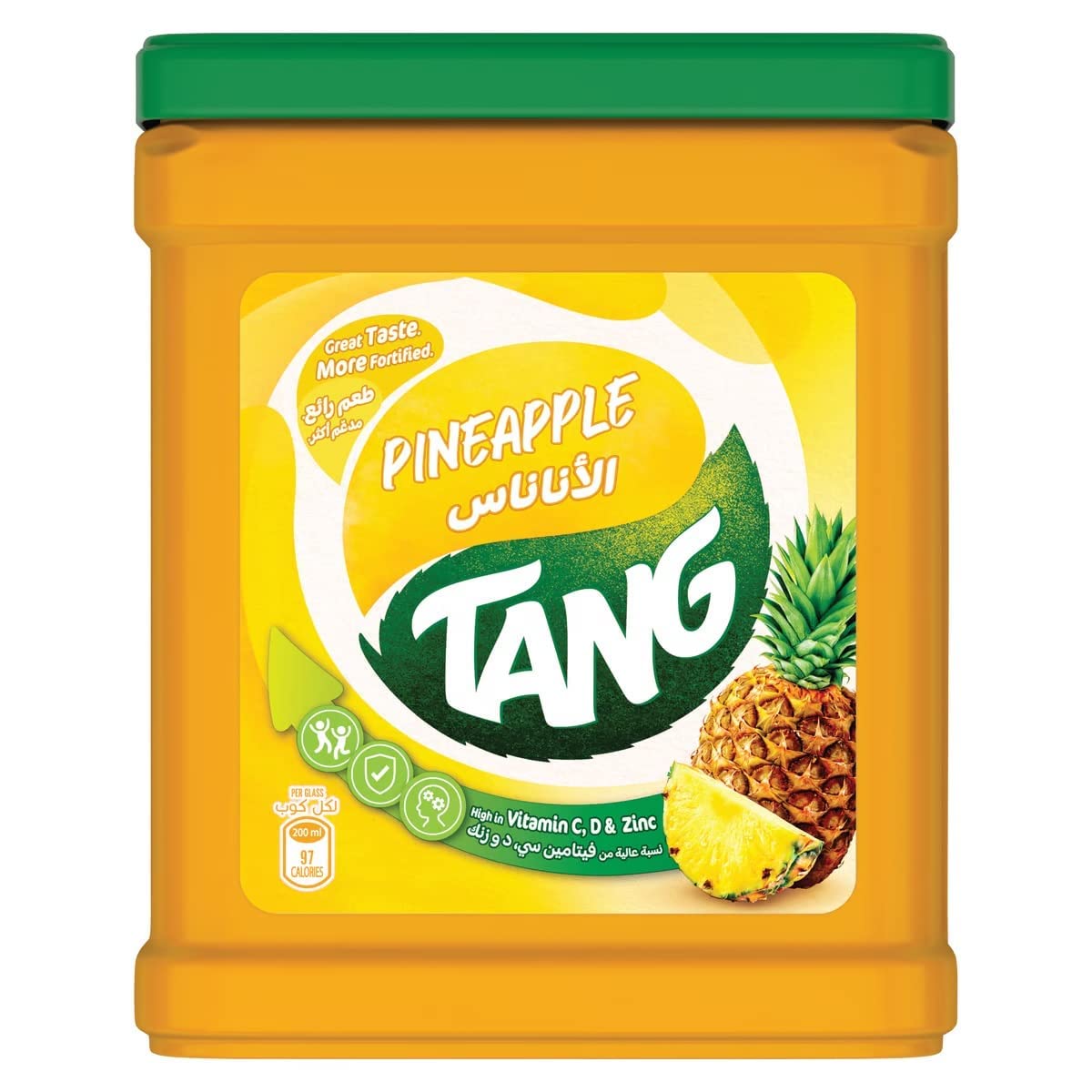 the zoava food co. tang new pack pineapple flavour energy drink new tub,2kg