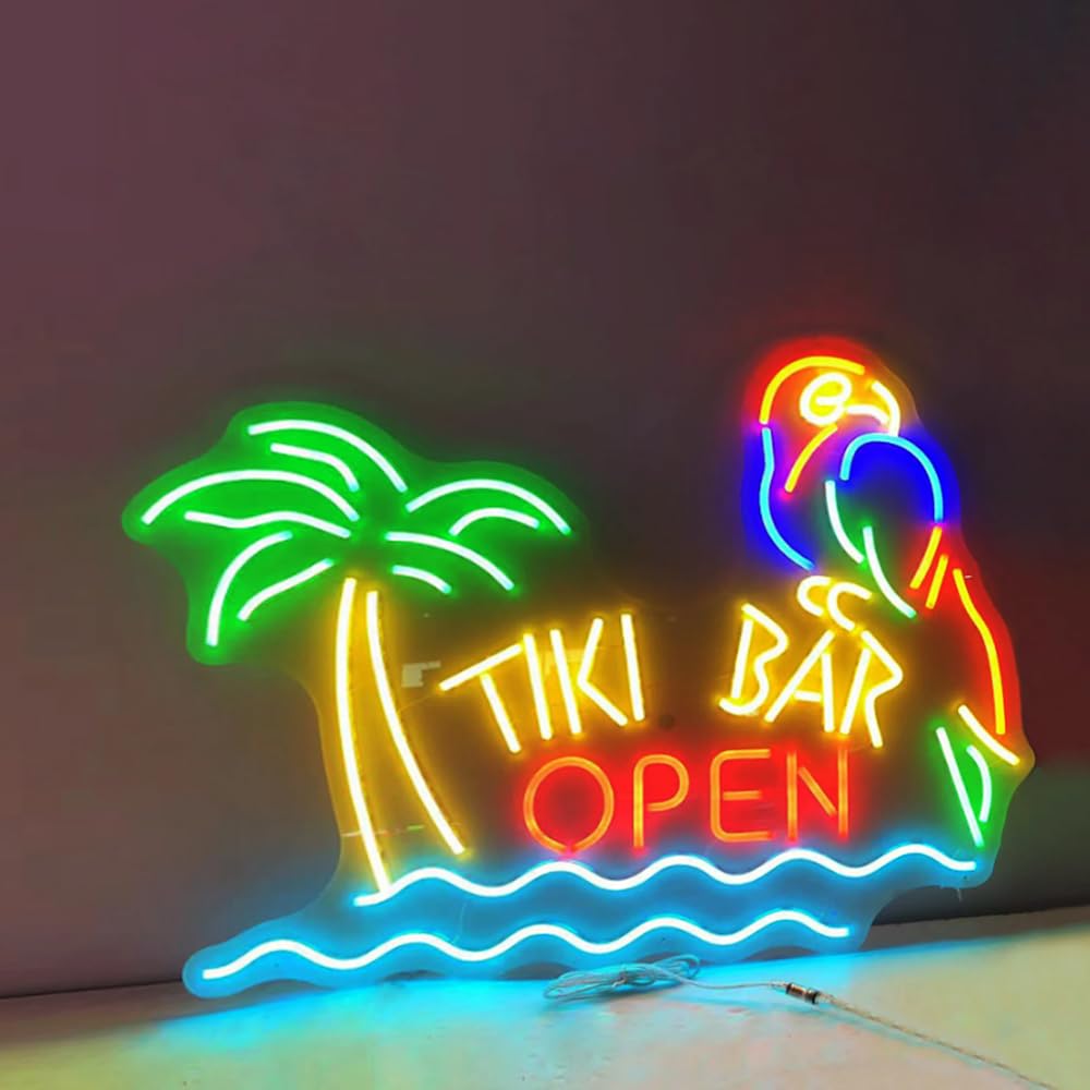 LED signe barre enseignes au néon boissons lumières LED Tiki Bar mur décoratif lampes de nuit décoration de fête lumière USB luminosité réglable