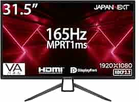 Amazon.co.jp: JAPANNEXT 31.5インチ ゲーミングモニター 165Hz