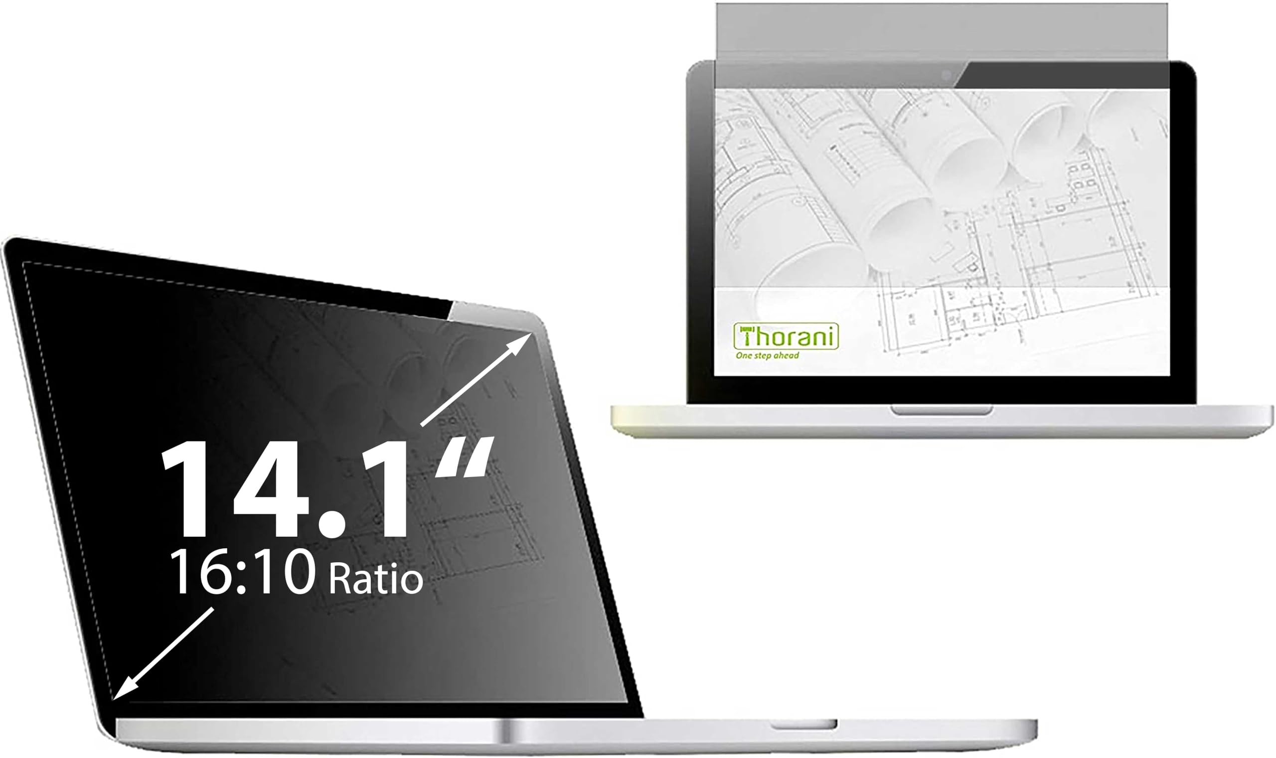 “Thorani "La película de privacidad premium protege su pantalla panorámica de 14,1" pulgadas 16:10