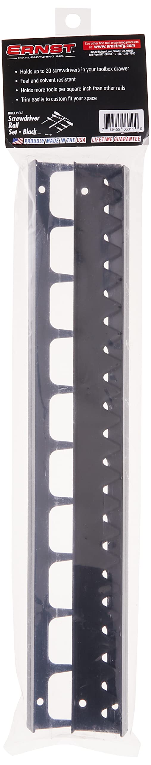 Ernst Screwdriver Rail Set, 20 Tool, Black, (6011-Black) (Pack of 2) — Amazon image 4