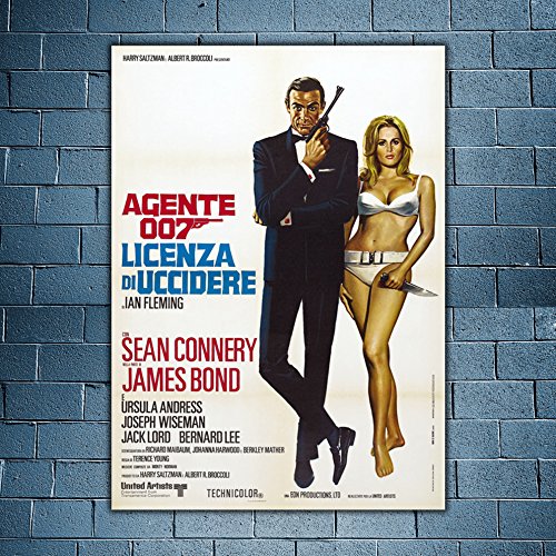 Póster Cinema 007 Licencia de Uccidir   Sean Connery   70 x 100 cm