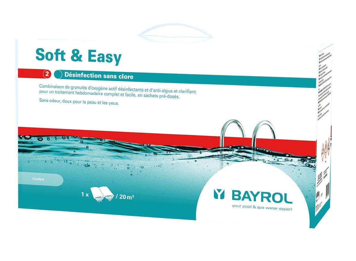 Bayrol Traitement sans Chlore Soft & Easy pour piscines Hors-Sol jusqu'à 20 m³