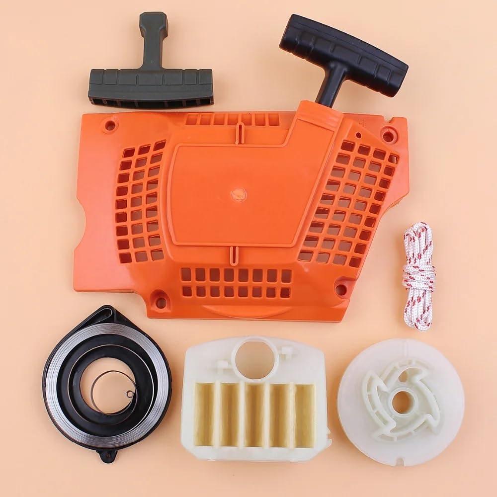 Kit de puesta a punto del filtro de aire del arrancador de 6 piezas for motosierra de gasolina 350 340 345 346 346XP, repuestos for motosierra 537 10 47 02