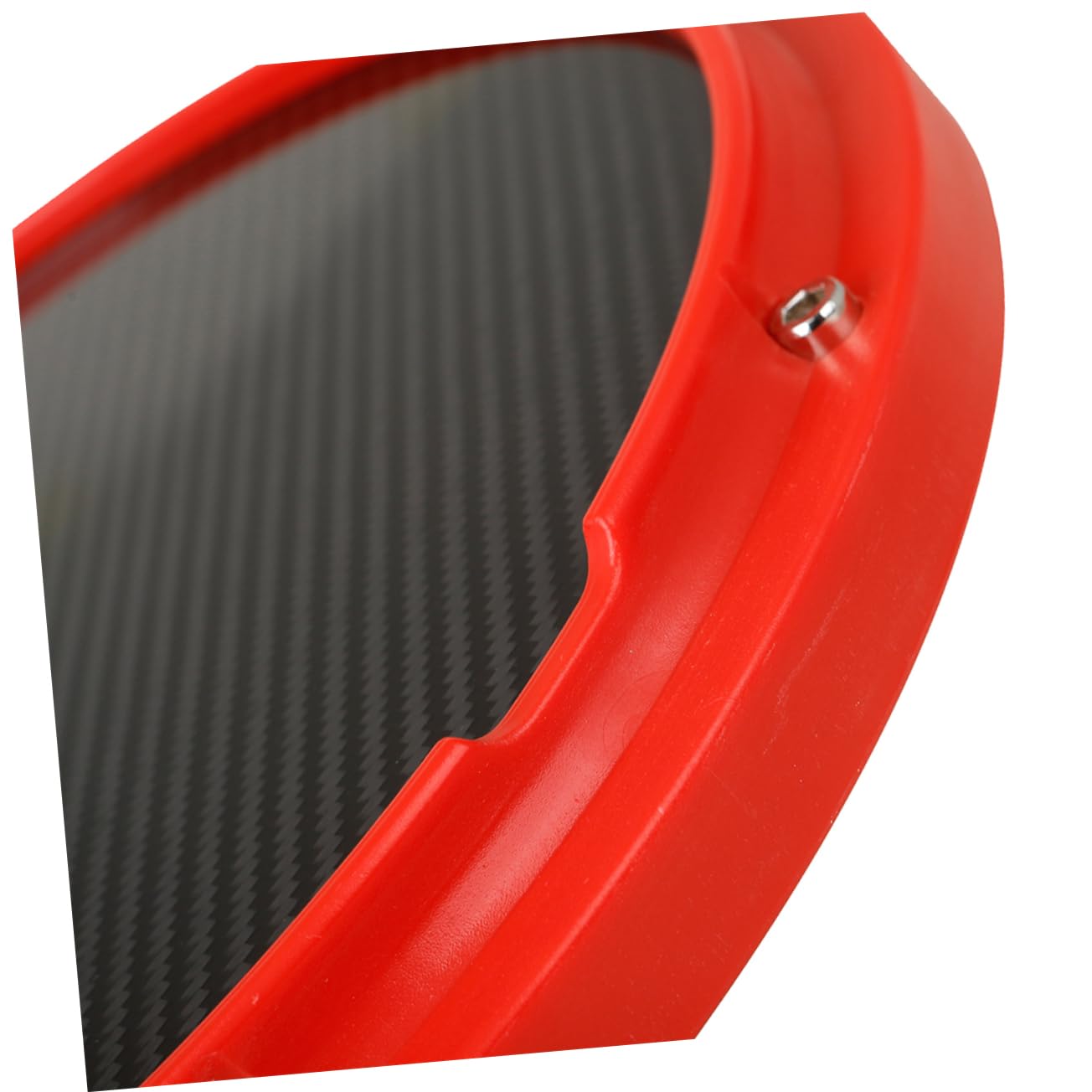 Pad de Batería de Fibra de Carbono 10 Pulgadas Metrónomo Rojo | Abs y Plástico, para Principiantes, Práctica de Batería y Pads Silenciados