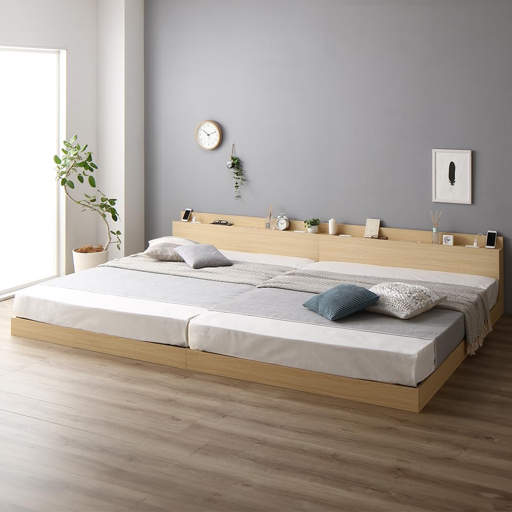 Amazon｜RASIK ベッド クイーン160(セミシングル+セミシングル) 2層