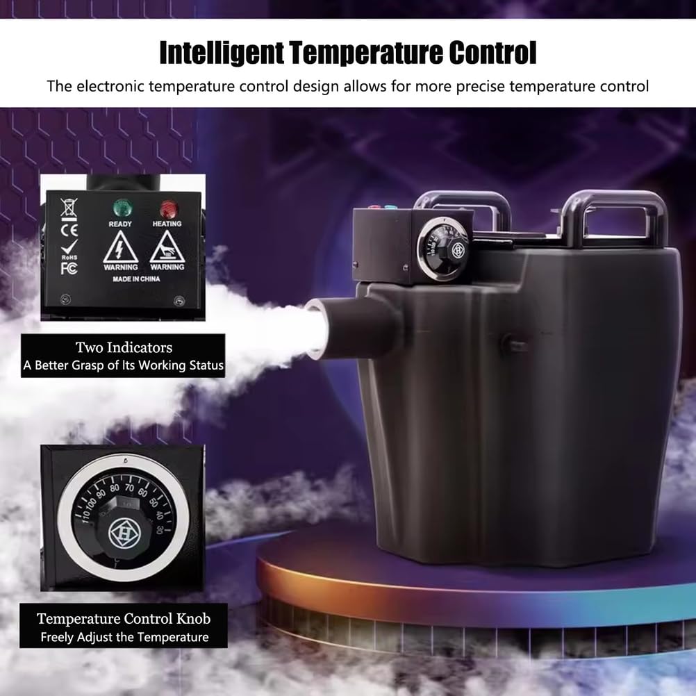 Máquina de humo de hielo seco de 6000 W con tubo y boquilla grande para escenario, boda, fiesta, DJ, concierto, Halloween, efectos duraderos