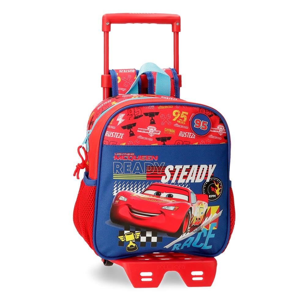 Disney Joumma Disney Cars Lets Race Mochila Guardería Rojo 21x25x10 cms Poliéster 5,25L