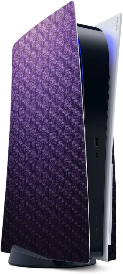 MightySkins Carbon Fiber Gaming Skin for PS5 / Playstation 5 - Bio Glare | Durable Textured Carbon Fiber Finish | Easy to Apply and Change Style | Made in The USA