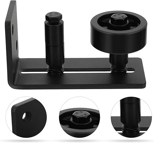 Miniatura 9 de DOITOOL Accesorios Pista de puerta corredera Guía de piso de granero de acero al carbono Puerta de granero Guía de piso de puerta de rodillo de