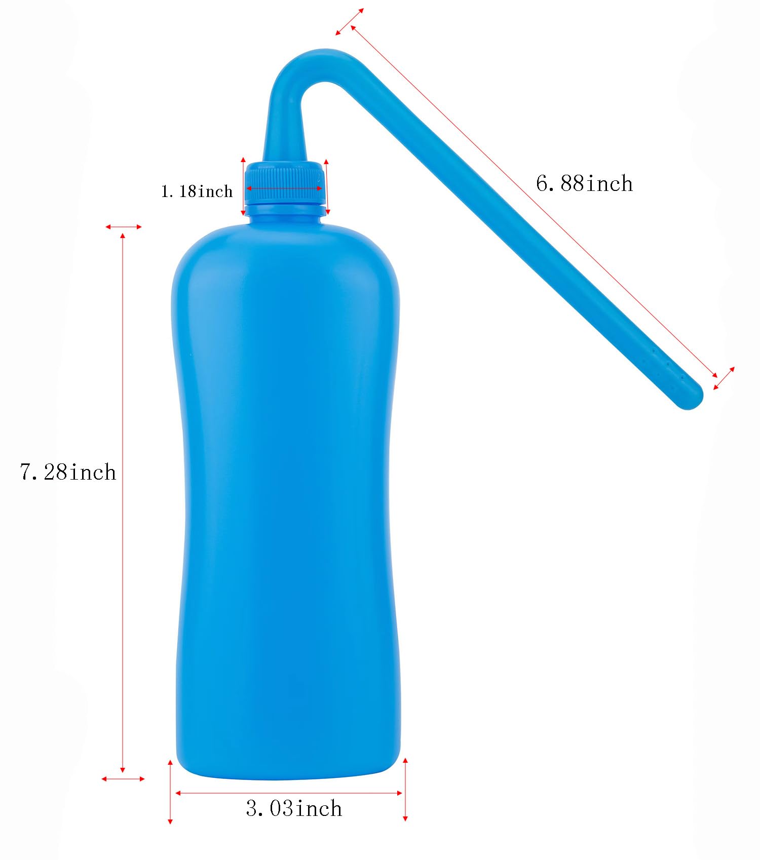 500 ml narzędzie do czyszczenia torby kolostomijnej - torby stomijne plastikowa butelka do czyszczenia, materiały do kolostomii, butelka wielokrotnego użytku do mycia