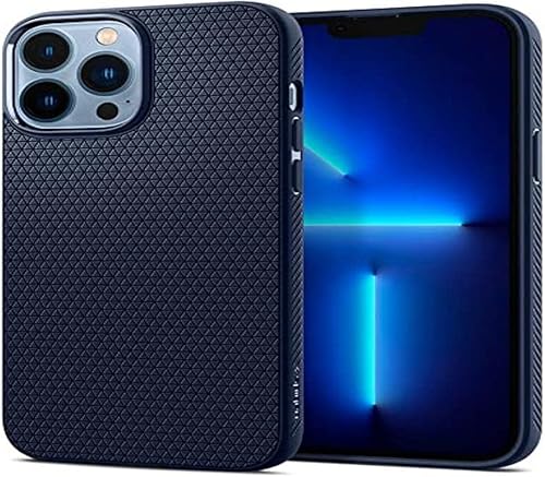 Miniatura 4 de Spigen Liquid Air - Funda diseñada para iPhone 13 Pro Max (2021), color azul marino