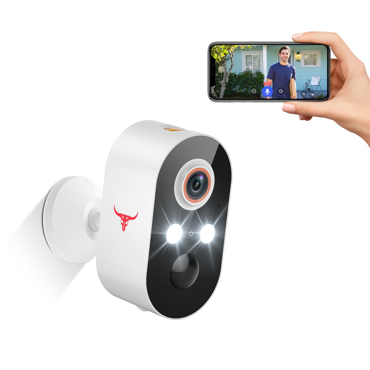 HopeFlex Security Camera Wireless, Human Detection, Live View, Cloud Storage,...