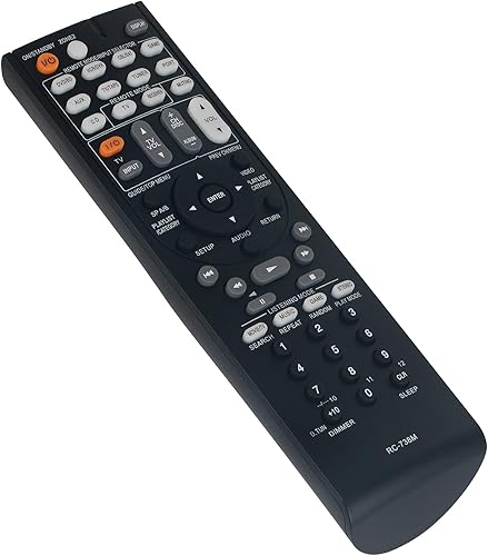 Miniatura 1 de RC-738M Reemplazo de control remoto adecuado para receptor AV Onkyo HT-RC160 TX-SR607 HT-S7200 TX-NR607 TX-SR607B 29400095 24140739 DTR 20.1 DTR
