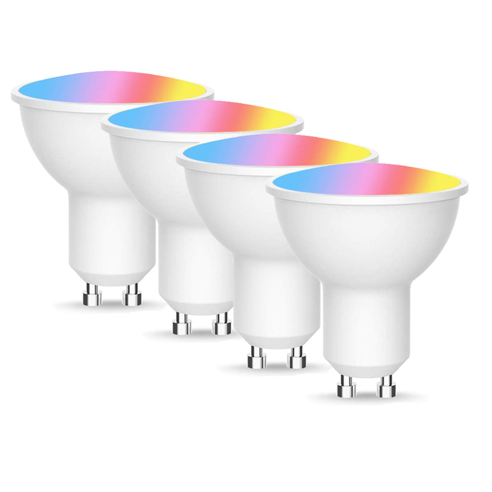 VAVAMAX Wifi Smart Gu10 LED Light Bulb, Spotlight tuya/smart life APP Voice Control, 4W RGB+CW 2700-6500K,Work with Alexa Google Home