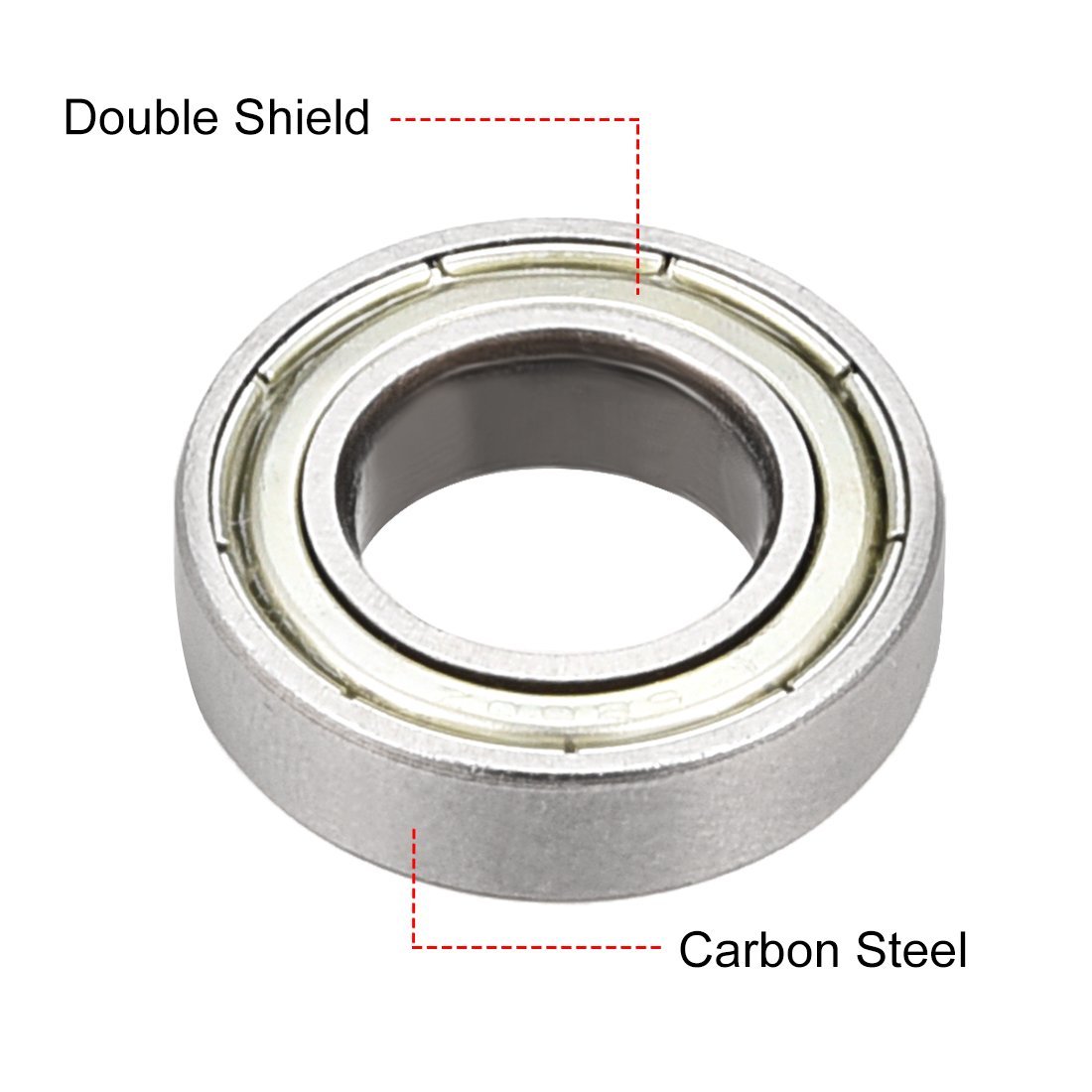 5 Cuscinetti A Sfera 607Z – 7x19x6 Mm – Doppia Schermatura In Metallo