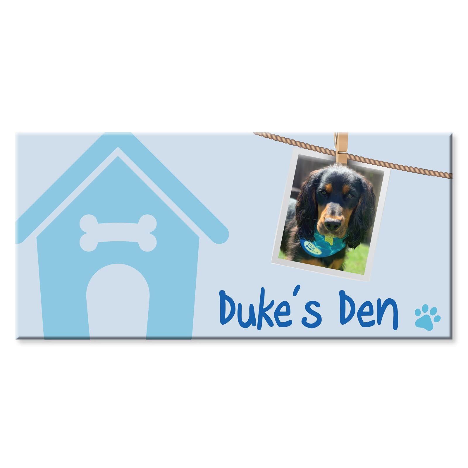 YouPersonalise Dog House Door Sign *LIGHT BLUE*