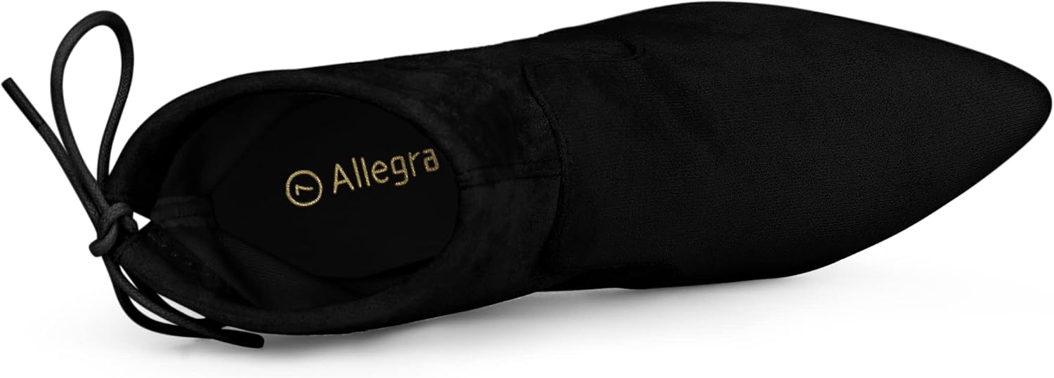 Allegra K Women's Pointed Toe Drawstring Pull on Block Heel Ankle Boots - Image 5