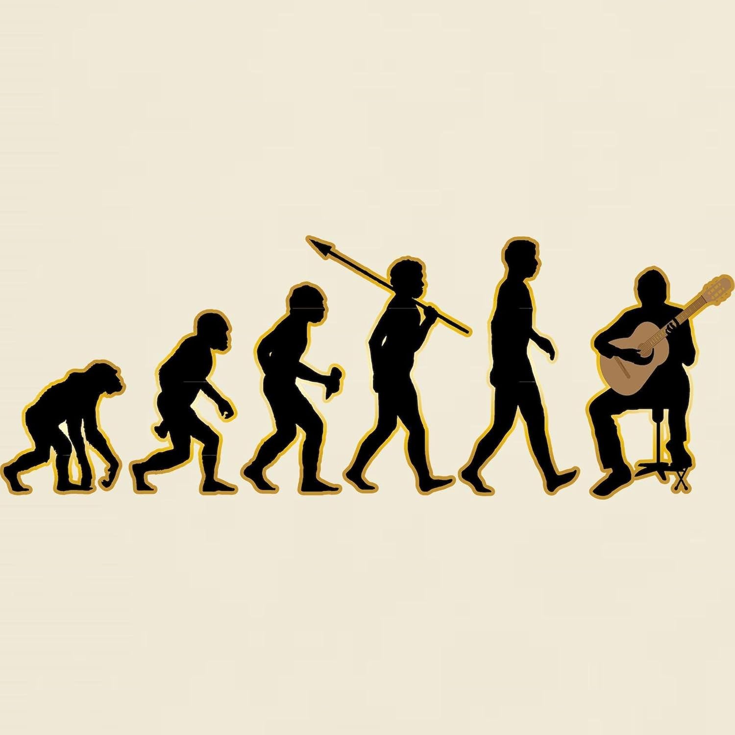 CafePress Classical Guitar Light T Shirt Men's 100% Cotton, Classic Graphic Light T-Shirt