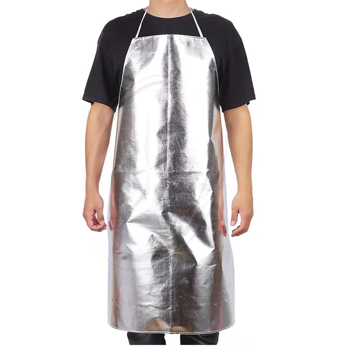 Tablier d'outil de barbecue résistant au feu à haute température, épaississement hommes dames résistant à haute température 1000 °, tablier imperméable à l'eau, adapté à la cuisson, propre