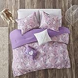 Urban Habitat Kids 100% Cotton Comforter Set-Fun Print and Vibrant Color Modern Design All Season Cozy Bedding, Matching Shams,Decorative Pillow,Twin/TwinXL,Unicorn Reversible Pink with 2 dec pillows