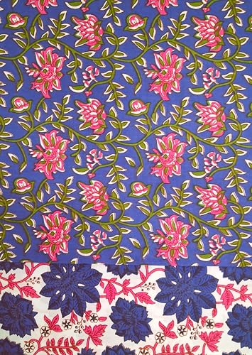 Image of VEENA HANDICRAFT Pure Cotton Jaipuri Sanganeri Print Salwar Suit With Dupatta set
