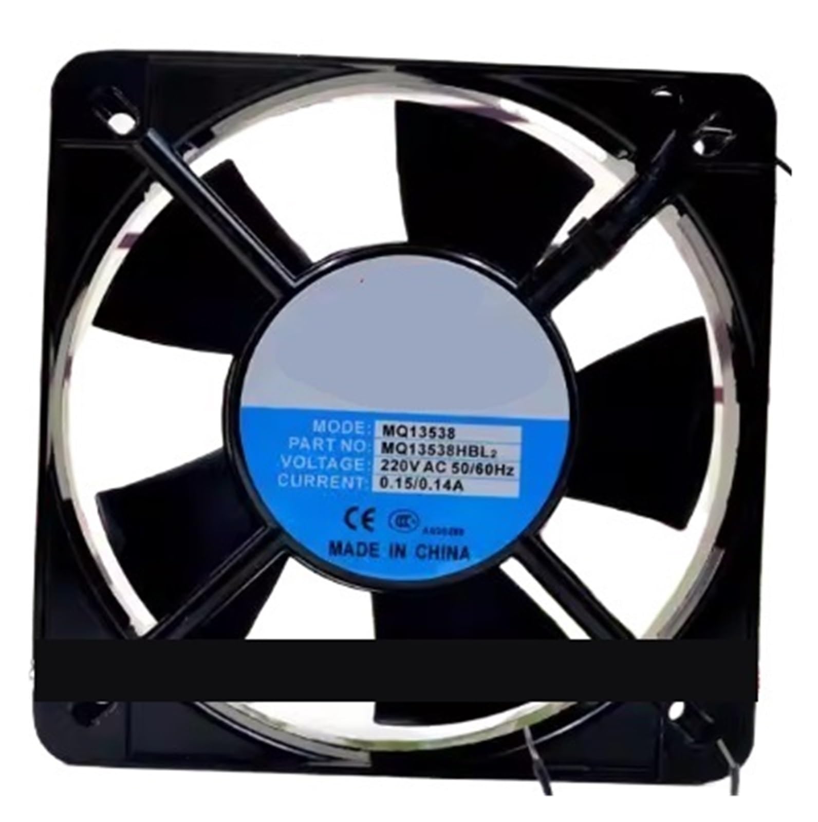ZBWZXBDJ Fan MQ13538HBL2 AC 220V 13538 13.5CM 2 wire axial fan Cooling fan