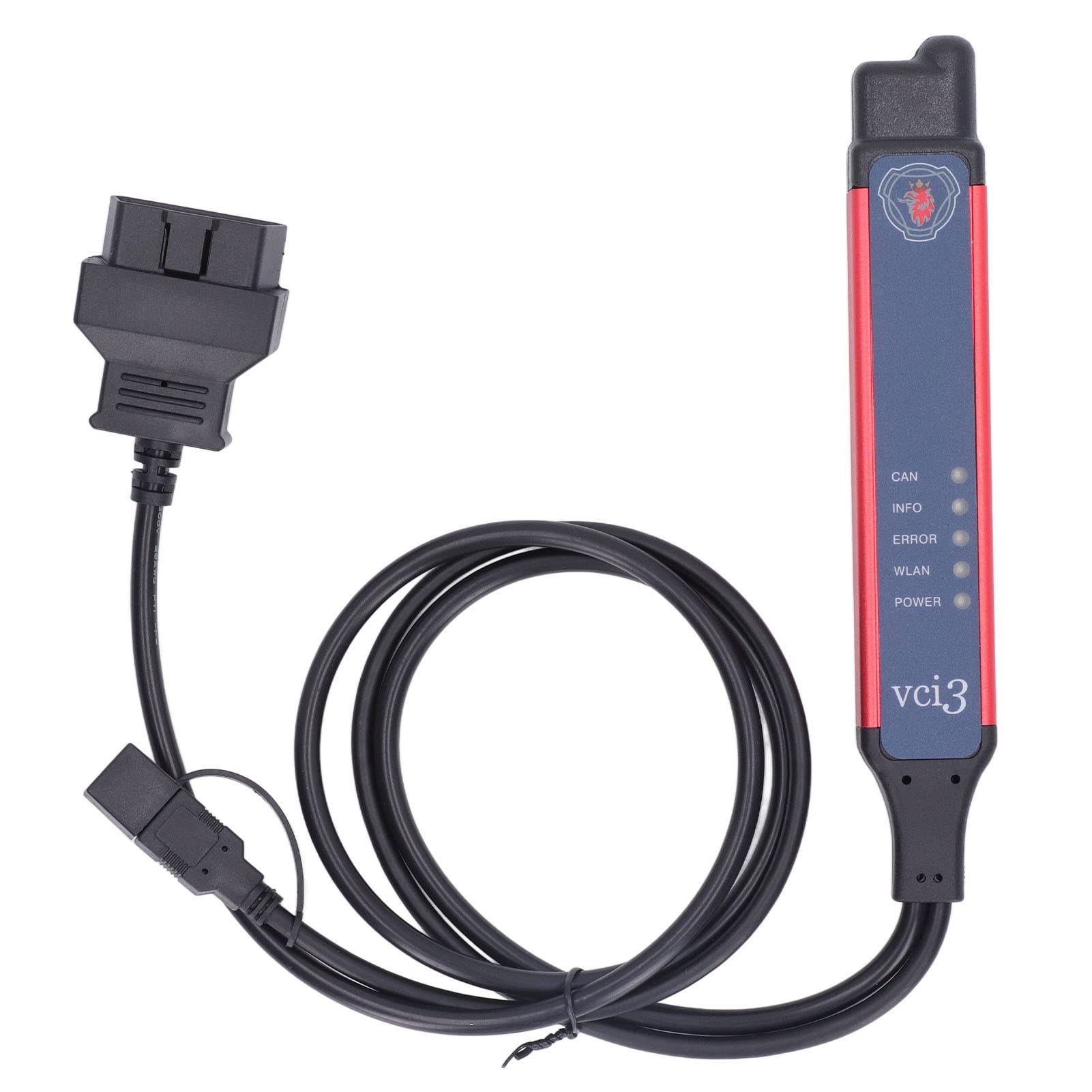 Lector de códigos VCI 3, herramienta de diagnóstico de fallas del motor para camiones, herramientas de diagnóstico
