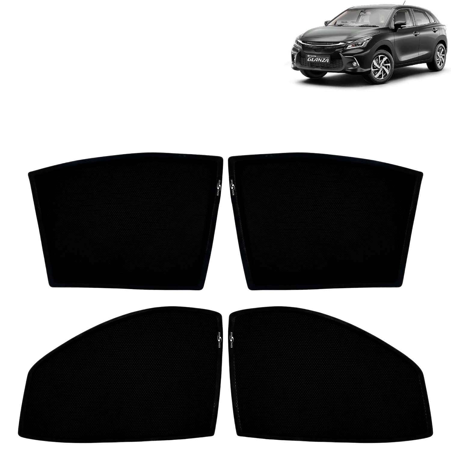 KINGSWAY Car Sun Shade Curtains Only Compatible with Toyota Glanza
