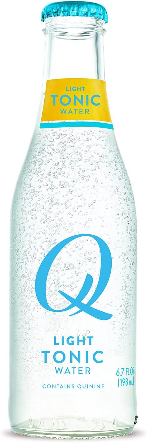 Q Light Tonic Water, Premium Light Tonic Water Ingredients, 500 mL, 6 Bottles (Only 20 Calories per Serving)