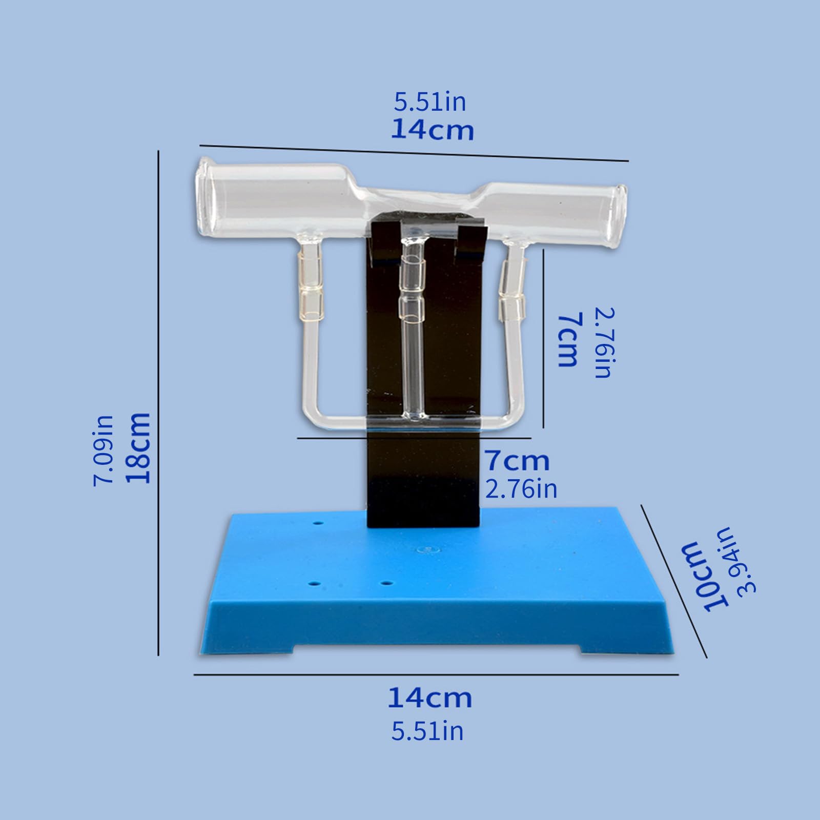 Plastomero metallico Dimostratore flusso fluidi e rapporti pressione Apparato didattico fisica per esperimenti in laboratorio scolastico Attrezzatura didattica fisica