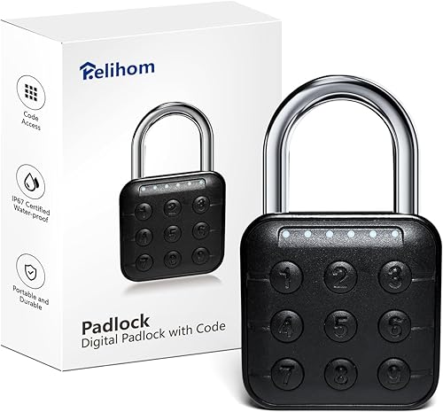 Candado de combinación para casillero, candado Relihom con código, cerradura de casillero de gimnasio, candado de entrada sin llave de alta