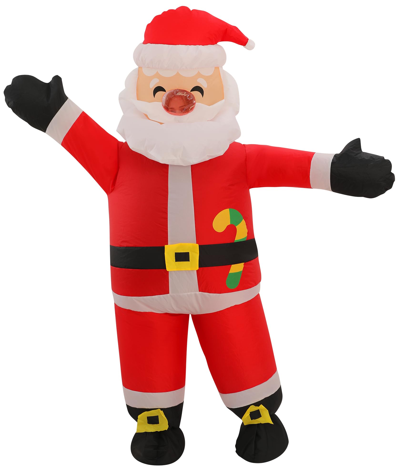 Photo 1 of Onory Christmas Inflatable Santa Claus Costume for Adult, Christmas Full Body Blow up Costume for Christmas Party Cosplay