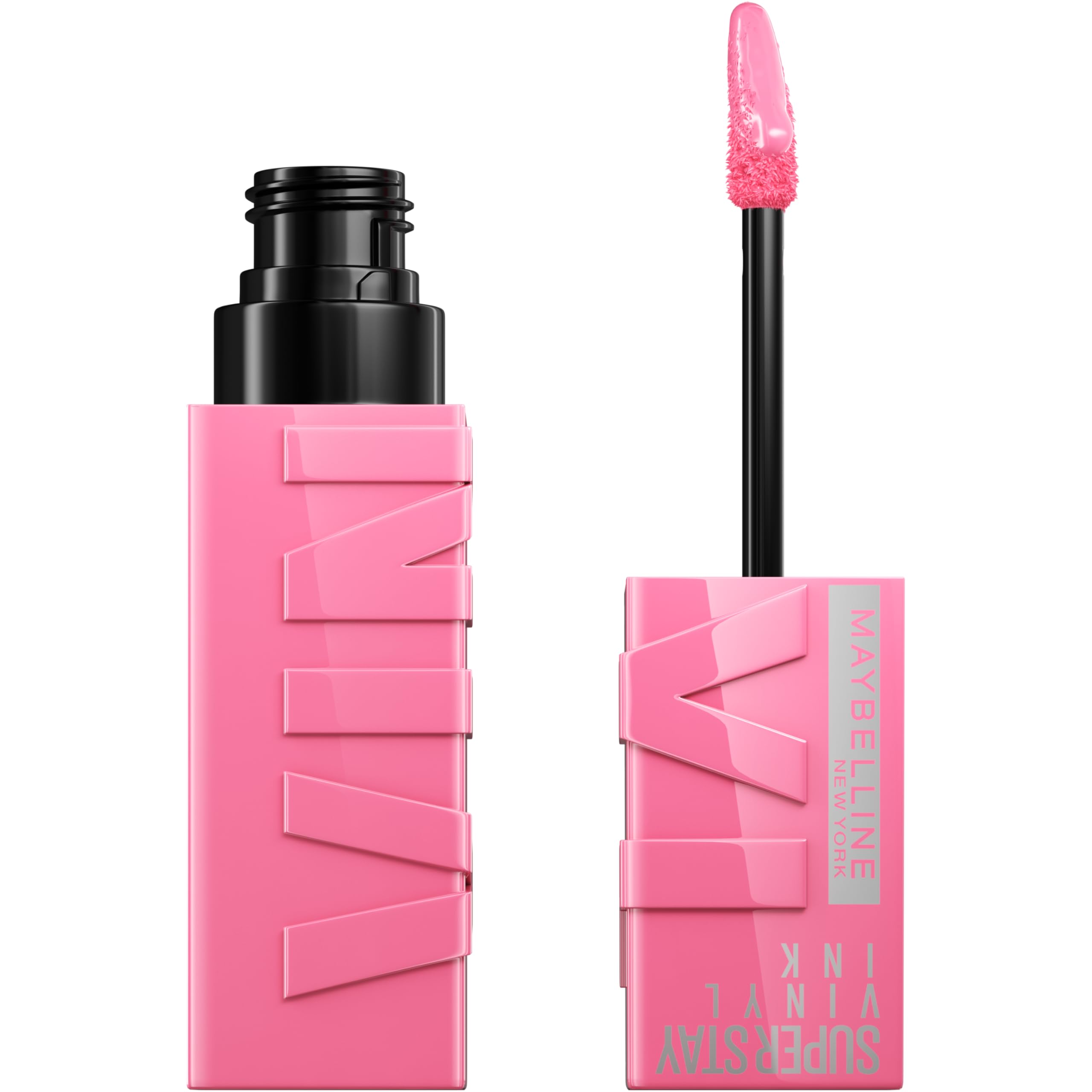 Maybelline New York Lip Colour, Smudge-free, Long Lasting up to 16h, Liquid Lipstick, Shine Finish, SuperStay Vinyl Ink, Upbeat