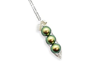 Green 3 Peas in a Pod Necklace - Immortalize the Cherished Moments
