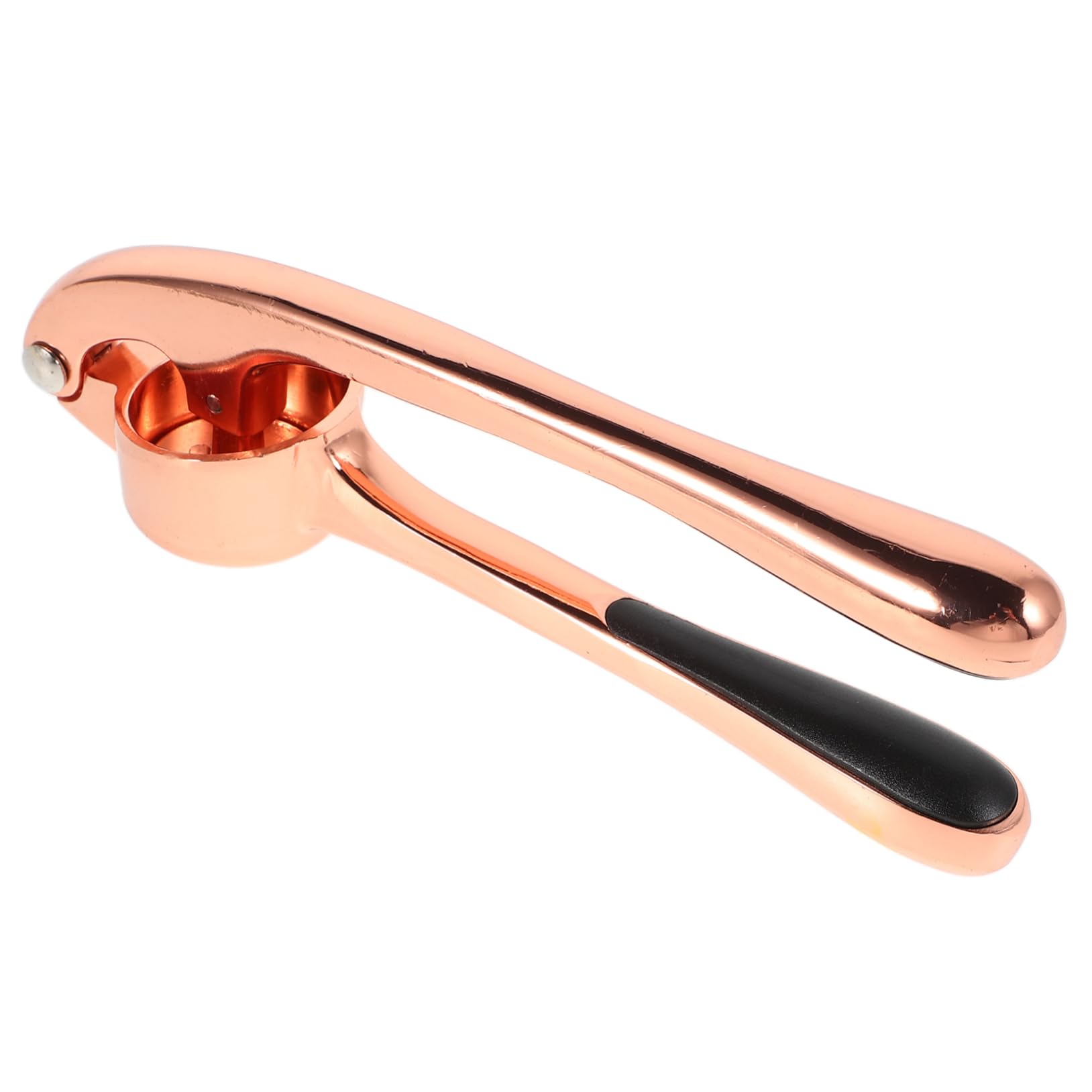 ULTECHNOVO Garlic Peeler and Grinder Rose Gold Metal Manual Garlic Grier Kitchen Vegetable Mincer Easy Use