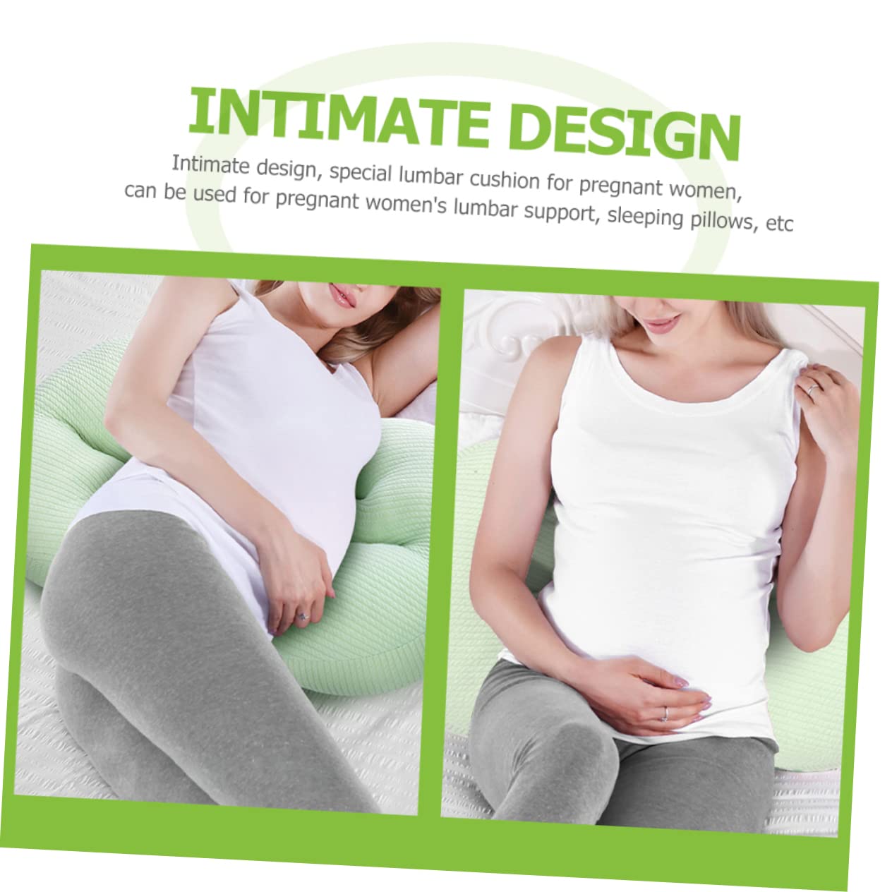 CIYODO Pregnancy Pillow Maternity Pillow U-Shaped Design for Abdominal Waist Support