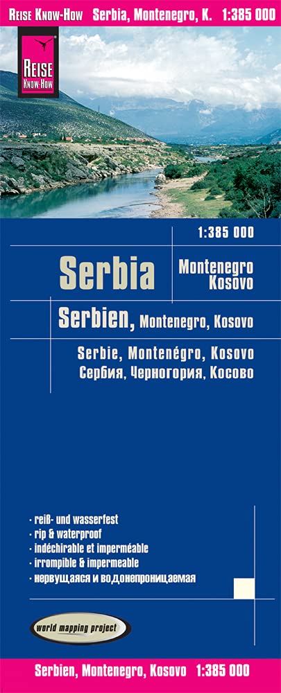 Serbia & Montenegro & Kosovo GPS: (Serbia / Montenegro / Kosovo (1:385.000)): reiß und wasserfest