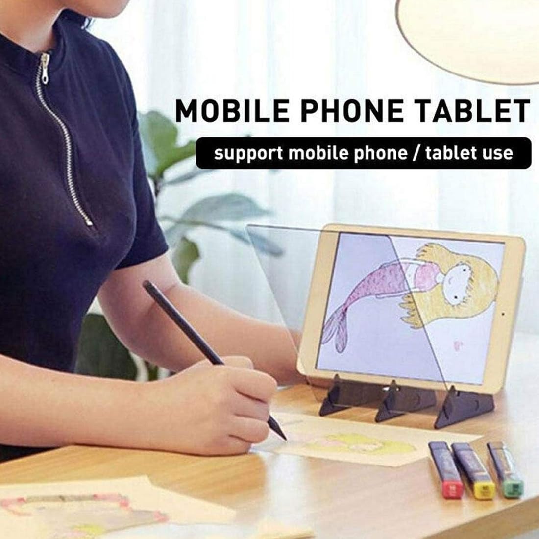 XPEX Proiettore Di Disegno Ottico,Lavagna Luminosa Per Disegnare,Tavole Da Disegno Professionali,Ideale Per Bambini,Studenti,Artisti