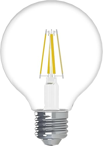 Miniatura 6 de GE Lighting 36948 Bombilla de acabado transparente Refresh HD regulable G25 Globo decorativo 4.5 (reemplazo de 40 W)