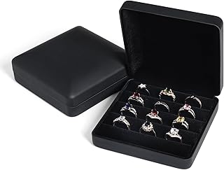 Small Ring Organizer Box, Portable Jewelry Rings Display Collector Case, Jewelry Ring Tray holder