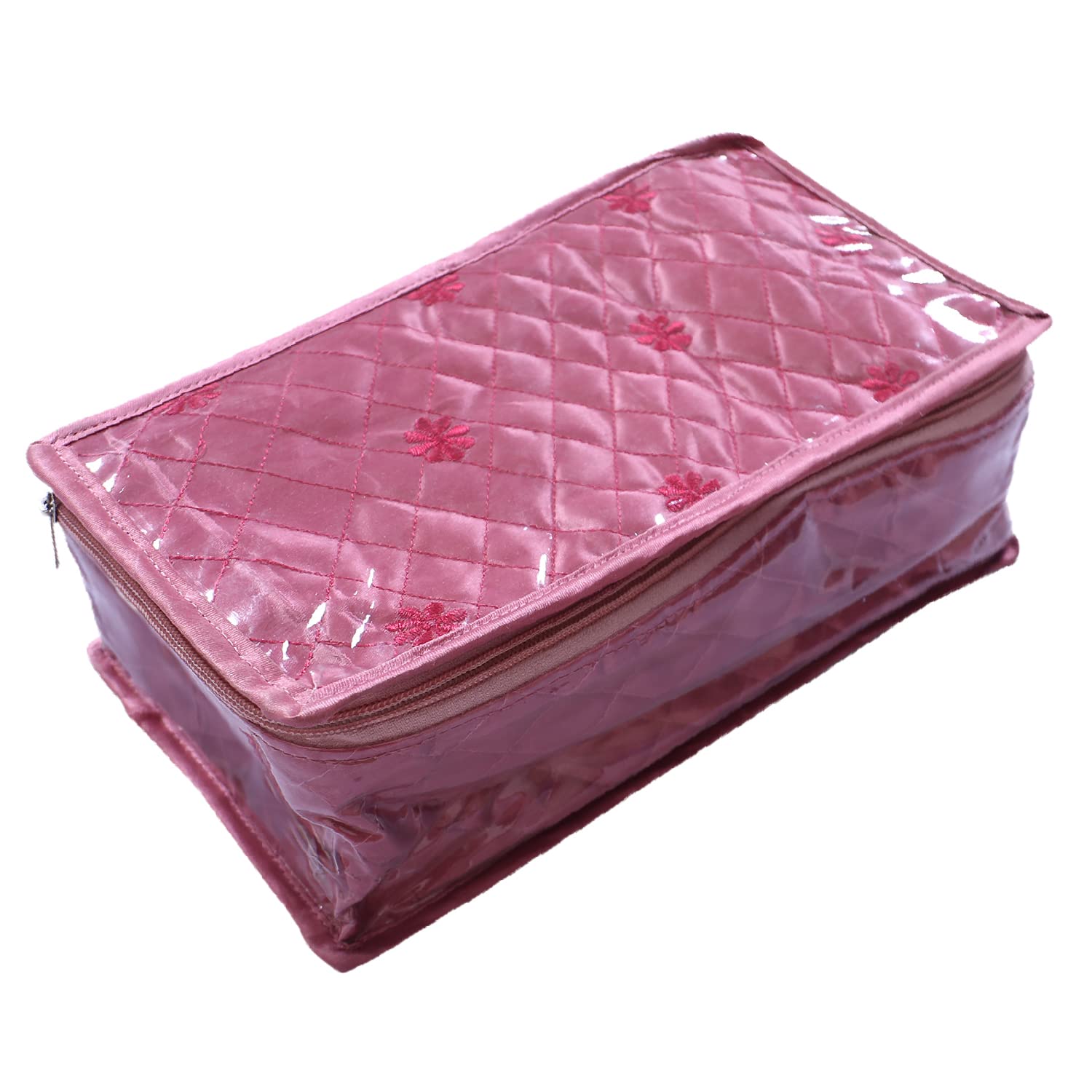 Kuber Industries PVC Laminated Jewellery Organizer For Watches, Bracelets, Bangles, Small Jewllery With 6 Pouches & 1 Bangle Rod (Pink) (B0B12S2Z8G) Amazon Price History, Amazon Price Tracker