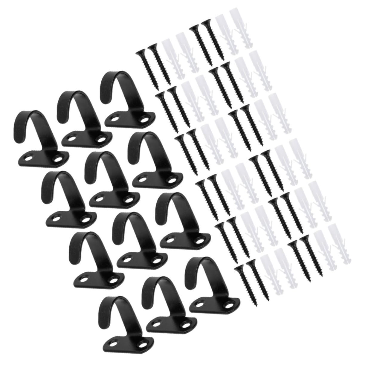 DOITOOL 5 Juegos Gancho De Techo Ganchos Resistentes Planta Gancho Ganchos Montados En La Pared Percha Montada En La Pared Colgador De Techo Acero Inoxidable Silver 14 Piezas X 5