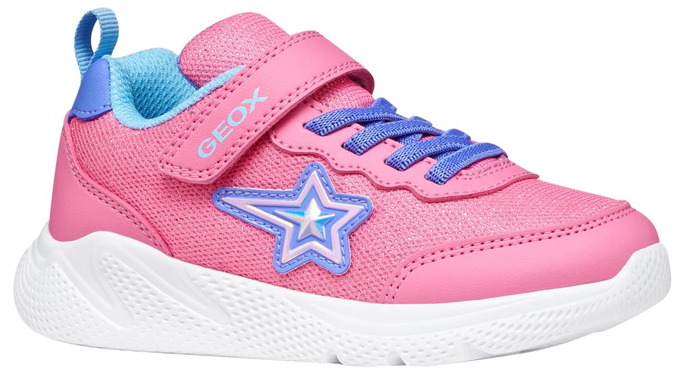Geox J Sprintye Girl A Trainers, Pink/Indigo, 39 EU