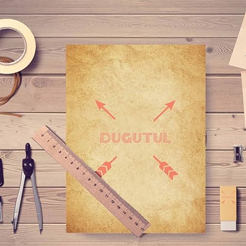 Miniatura 5 de DUGUTUL - 50 papeles de papelería de diseño vintage de aspecto antiguo 85 x 11 pulgadas doble cara texturizado apto para impresora para invitaciones