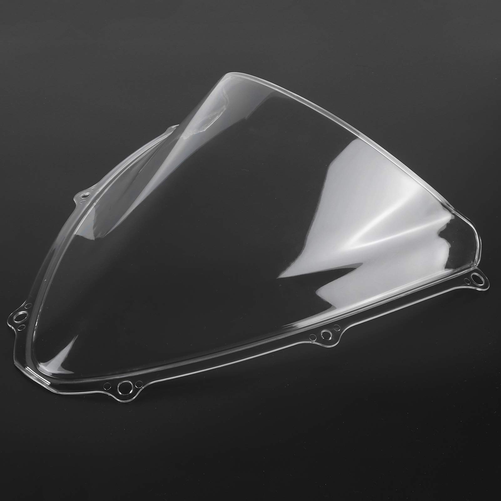 RiToEasysports Parabrezza per Moto PC Parabrezza per X 340 Mm Deflettore d'aria Riduce il Rumore della Polvere del Facile da Installare per Motociclisti GSXR 600 750 K6 2006 2007 (chiaro)